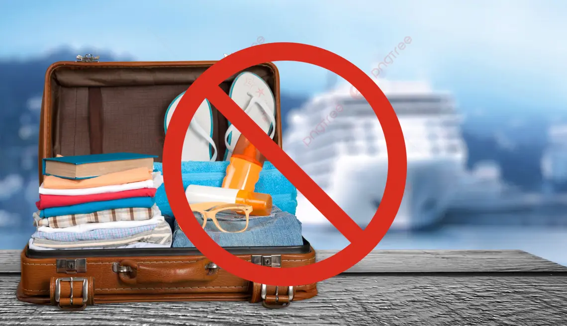 5 most confiscated items on a cruise